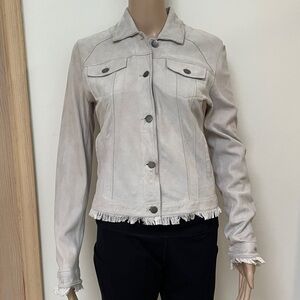 Jakett JKT fringe suede blazer small